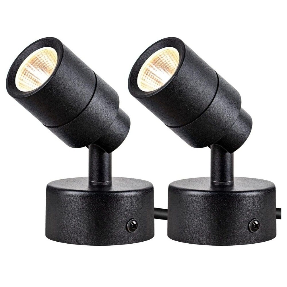 Sunvie 3W Low Voltage Indoor Spot Lights 120V Aluminum Case 2 X 3 LED Spot Light